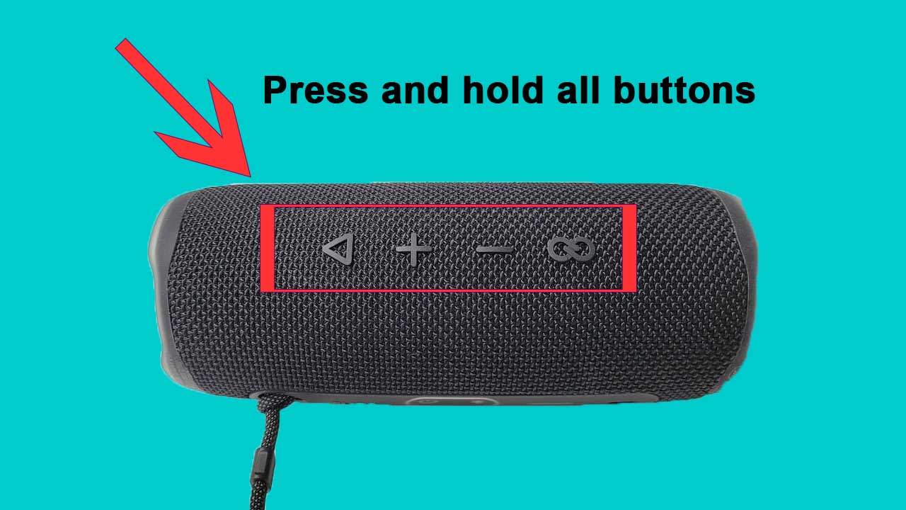 Press and hold all top buttons